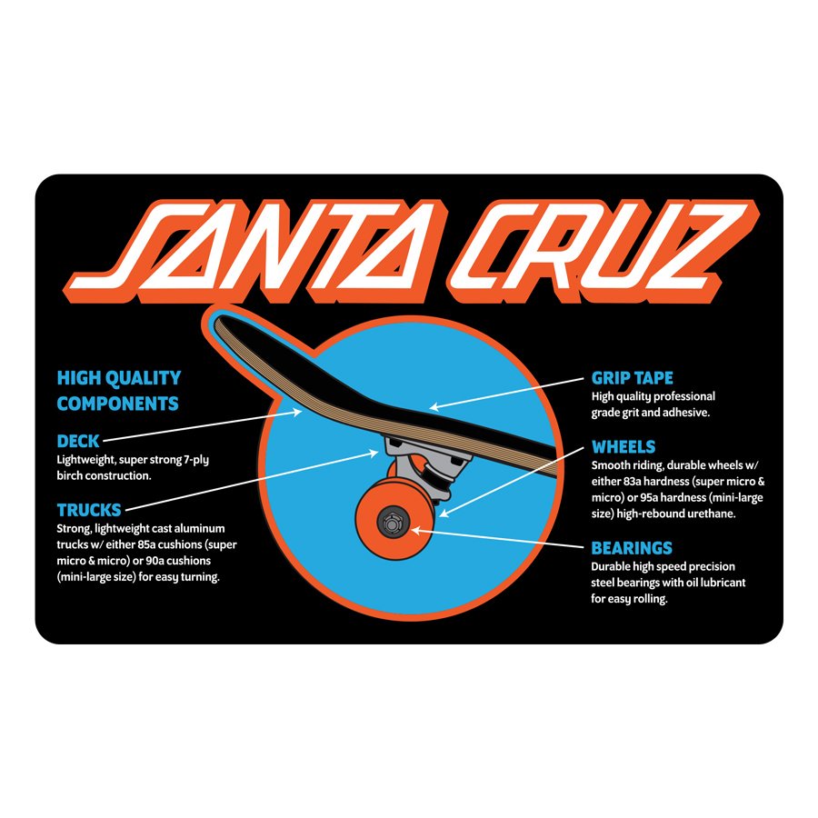 Santa Cruz Classic Dot Super Micro 7.25 x 27 Skateboard Complete