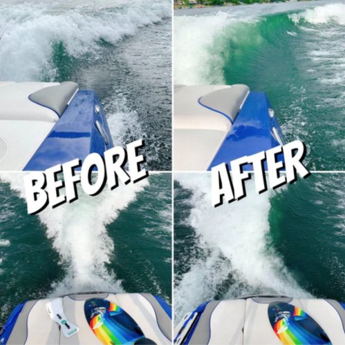 Wake Shaper Before and After