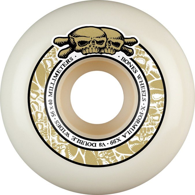 Bones X-Formula Double Wides V8 56mm x 99a Skateboard Wheel - copy