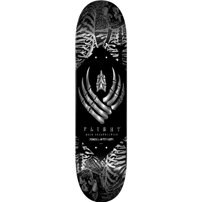 Powell Peralta Skeleton Silver Foil K26 Flight 8.25 x 31.95 Skateboard Deck