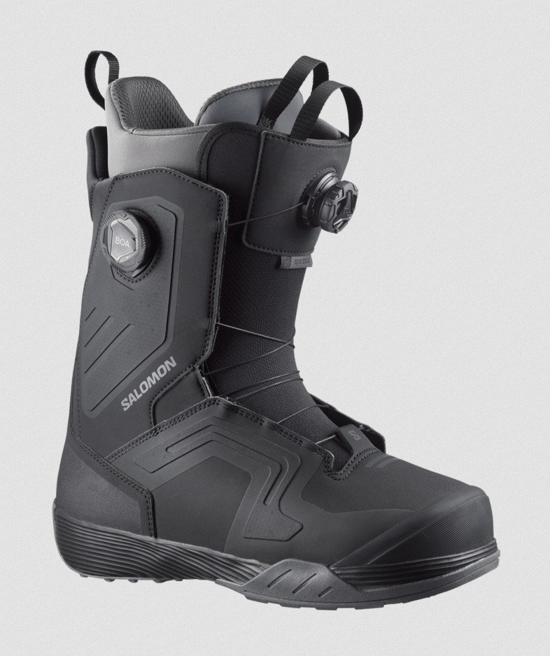 2027 Salomon Dialogue Dual BOA Snowboard Boots - Black / Black / Asphalt