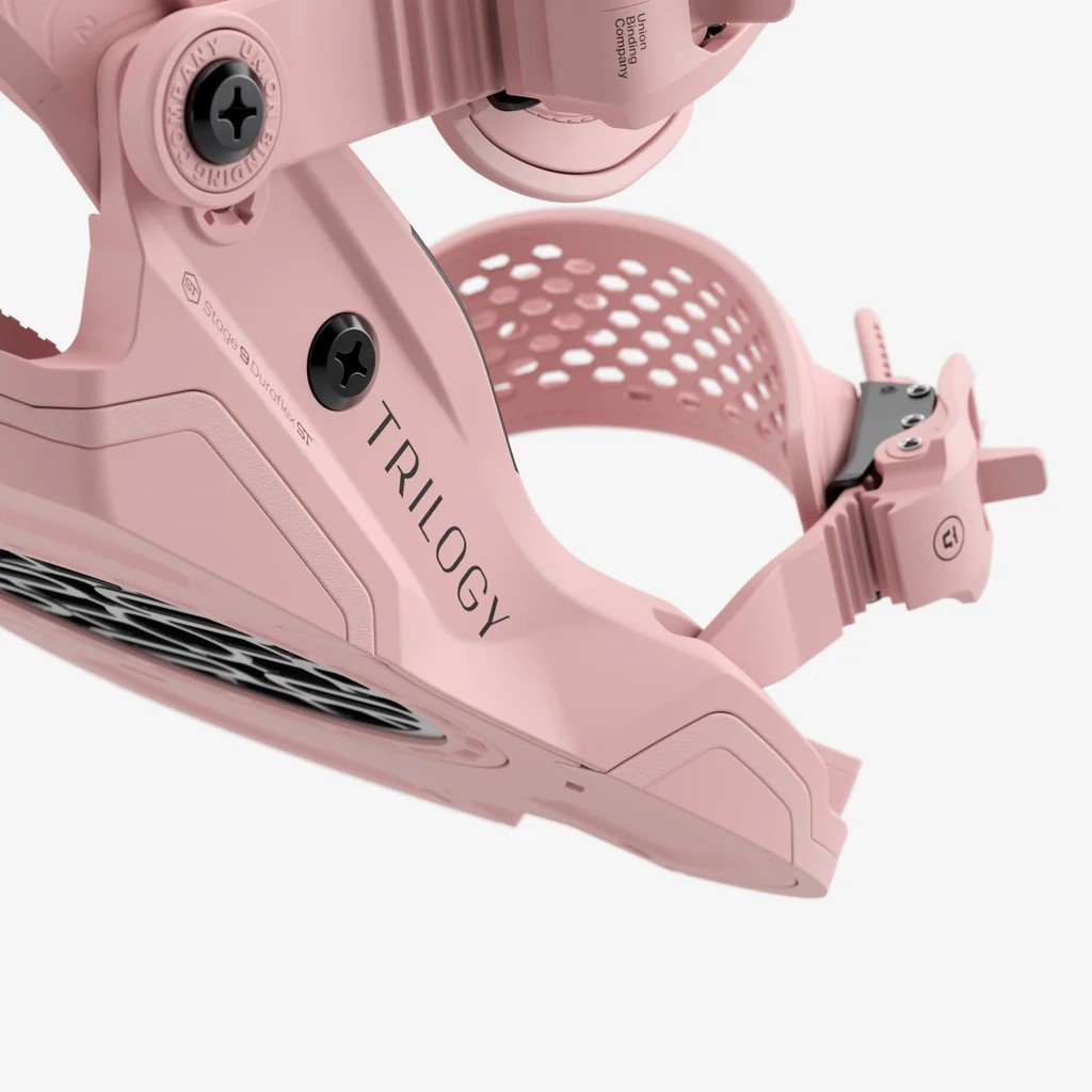 2026 Union Trilogy Women's Snowboard Bindings - Rose - 810120333823