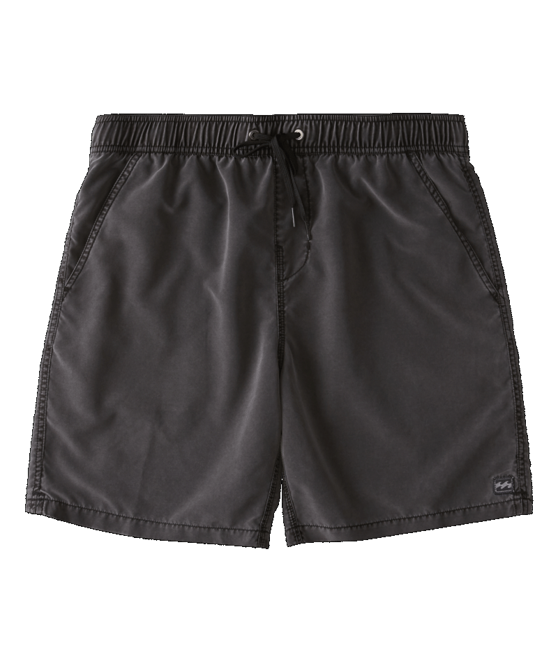 Billabong All Day Overdye Layback Boardshorts 17 Black 194843436628