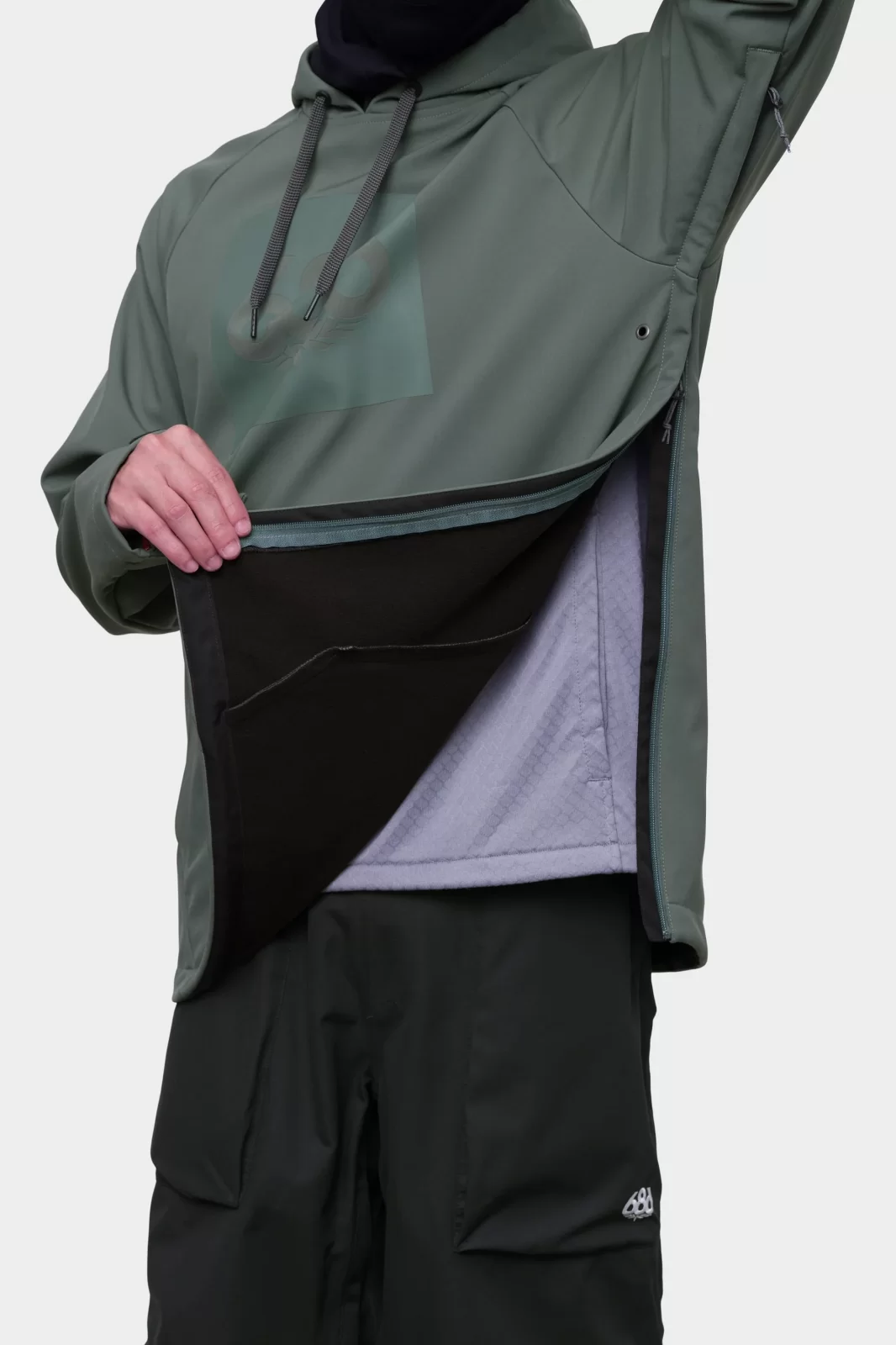 686 2024 Men's Waterproof Hoody Cypress Green