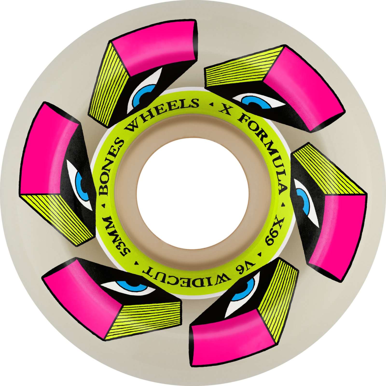 BONES WHEELS X-Formula Skateboard Wheels XF WIDECUT 53 V6 X