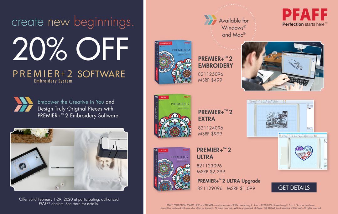 Sewing, Quilters, Embroidery Studios + PFAFF Dealers MN