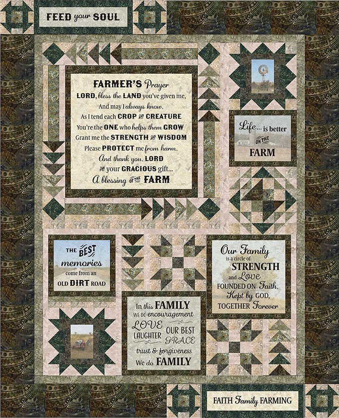 Farmer's Prayer Quilt Kit 60x74 947825