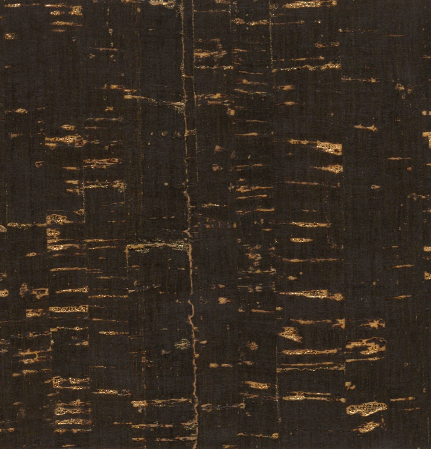 Cork fabric (TGQ98MBLK) black cork fabric with Gold Metallic 6195901