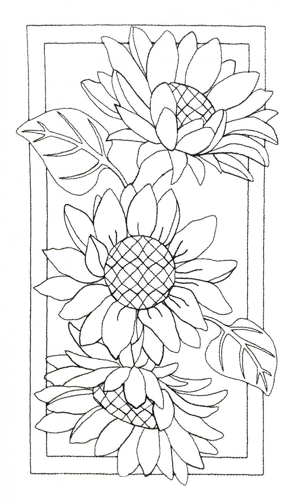 Butterfly Sunflower Coloring Pages