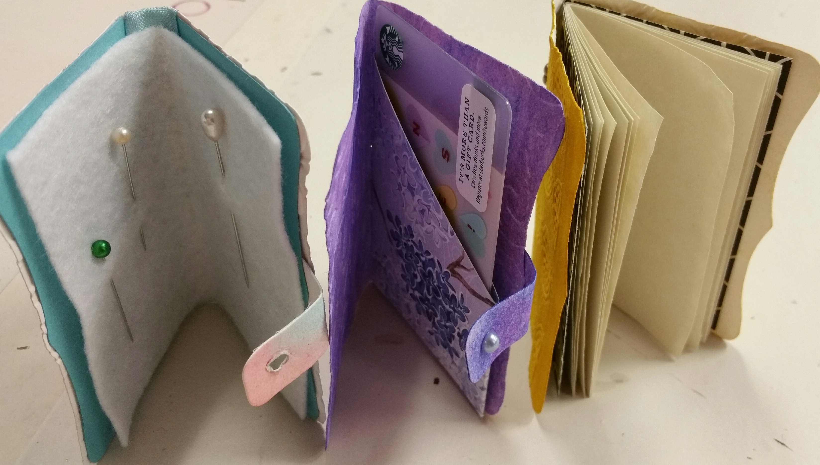 Mini Paper Leather Booklet Trio Small Project Mini Paper Leather Booklet Trio Small Project