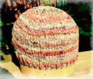 cross top beanie
