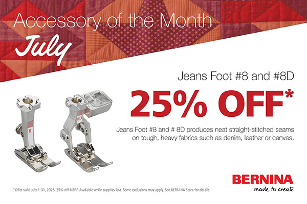 Bernina 8 Jeans Foot