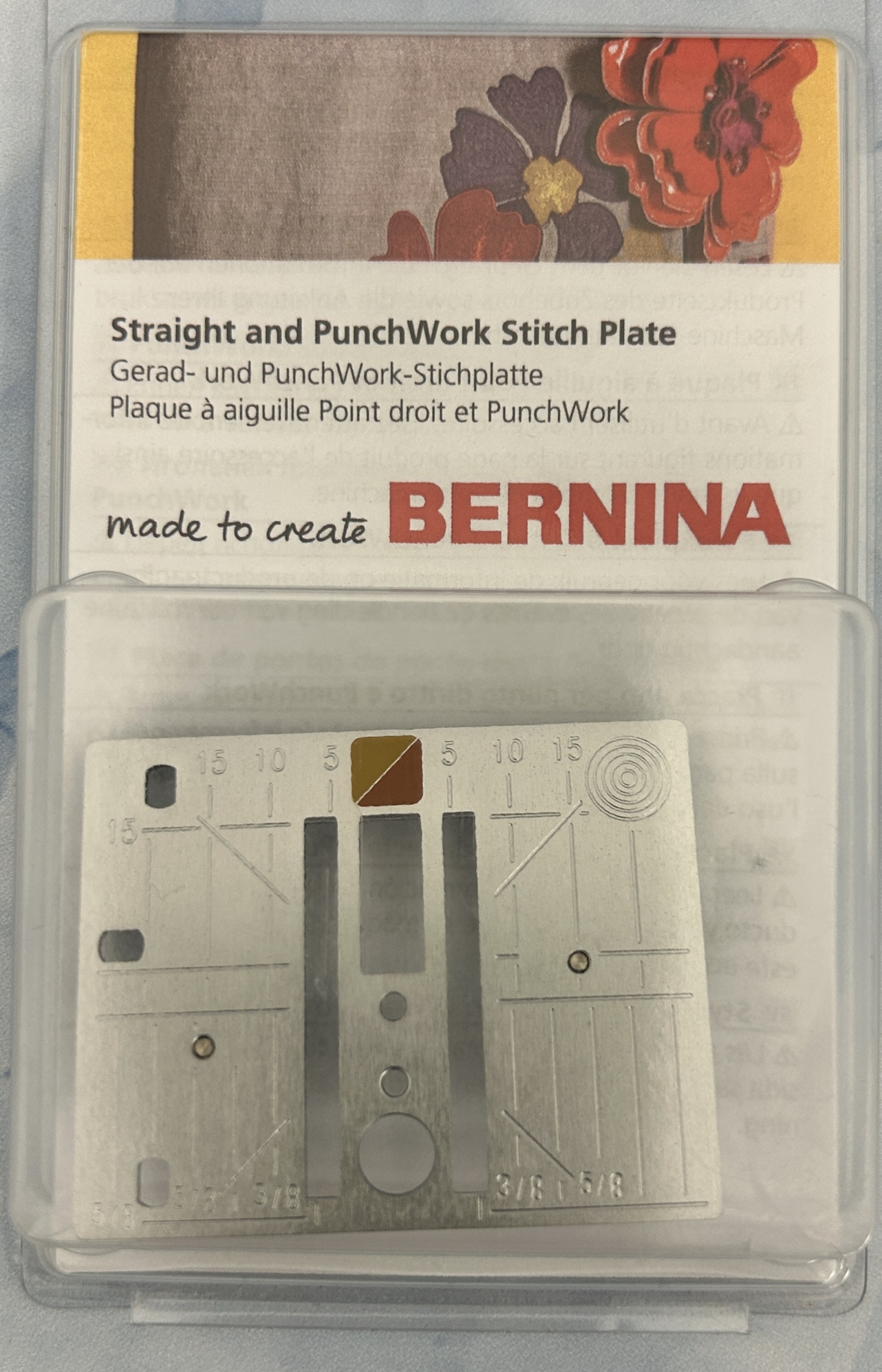 Bernina Straight Stitch Plate for Gen 2 3 Series Machines - 033339.70.15