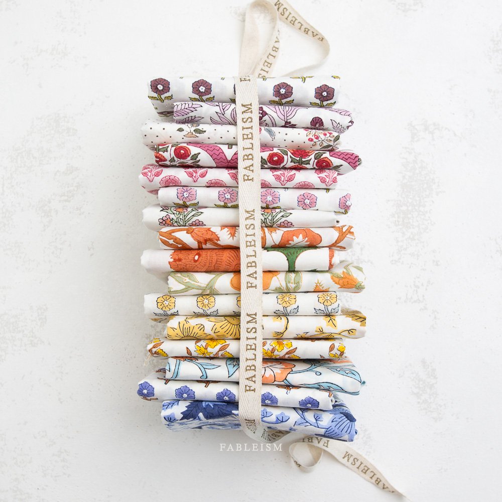 Cottage Fat Quarter Bundle – Indian Block Prints: Cottage – Fableism – BPCT-FQ-16