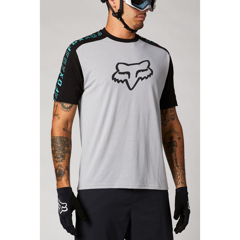 Fox Racing Ranger S//S à manches courtes Fox Tête Jersey étain