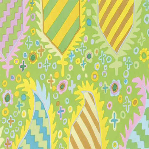 Glorious Color – Striped Heraldic, Green, CL Pre Cut Yard
