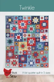 quilt pattern from Cluck Cluck Sew called Twinkle making baby quilt, lap quilt, bed quilt