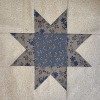 Pieced Start Block from Cluck Cluck Sew Twinkle pattern using scrap fabrics