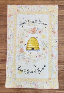Home Sweet Home panel magic wall hanging with bee hives