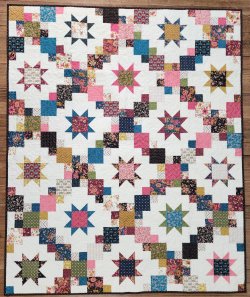 quilt kit for beginners featuring Moda Fabrics and Cluck Cluck Sew pattern