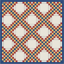 Triple Irish Chain quilt pattern