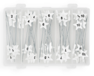 numbered pins for quilters, Dritz flathead directional pins