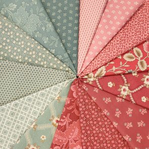 Andover Fabrics Renee Nanneman Always and forever Red and green fat quarter bundles