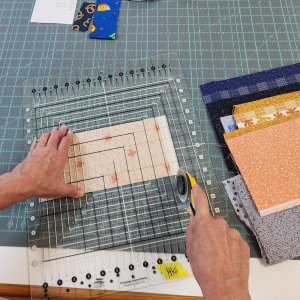 Master Your Stripology Ruler Cut your Fabric into 5 inch squares