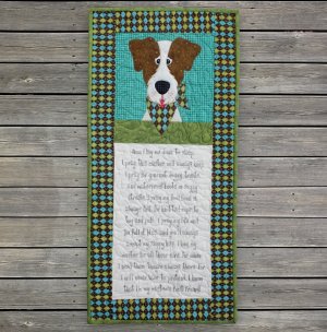 The Whole Country Caboodle Dog's Prayer Panel for dog lovers. Appliques not included.