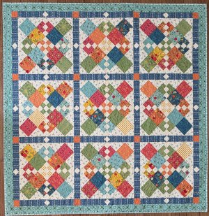 First Bloom collection from Riley Blake Designs in Heather Peterson's Chain Letter pattern for quilters