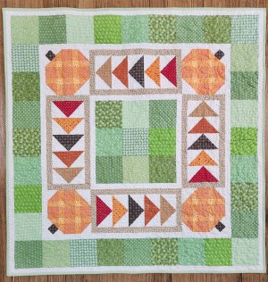 Lori Holt Plaid Pumpkin Tabletopper Kit and Pattern