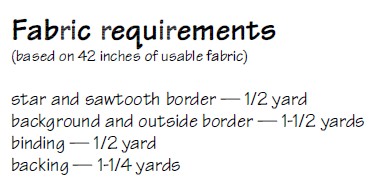 Fabric Requirements