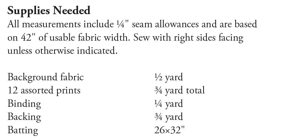 Fabric Requirements
