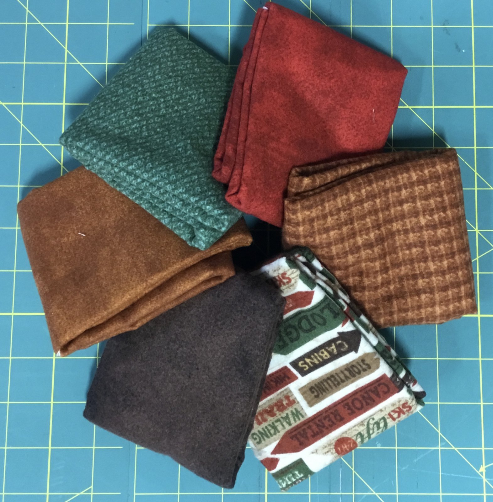 Woodland Retreat Flannel Fat Quarter Bundle of 6