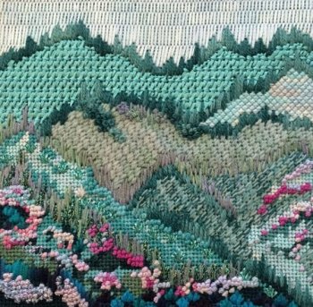 Misty Mountain needlepoint by JulieMar