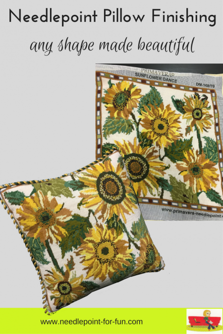 Needlepoint Pillow Finishing