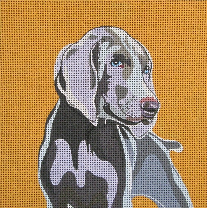 Dog Needlepoint Weimaraner
