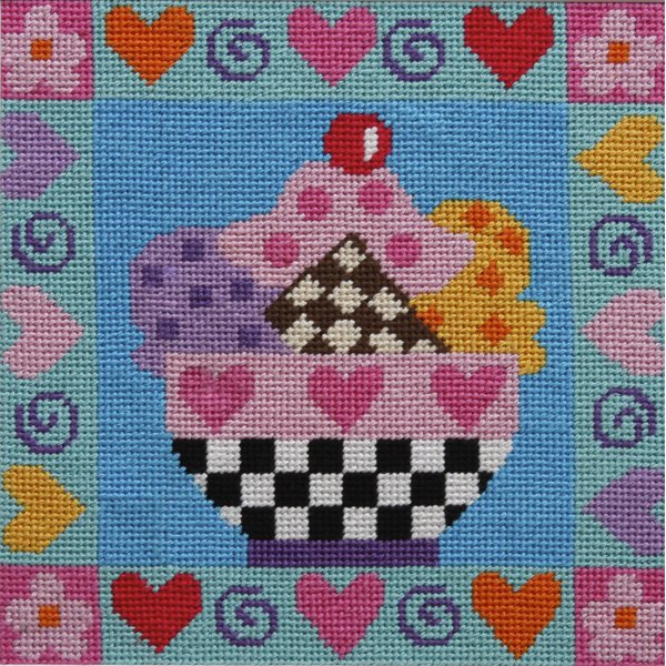 Easy Needlepoint Kit Ice Cream Sundae