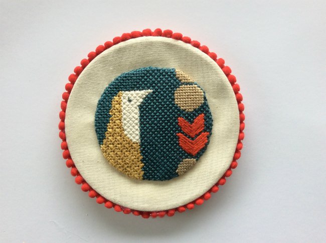 how to finish a needlepoint ornament as a picture