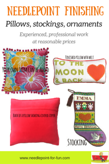 Needlepoint Pillow Finishing