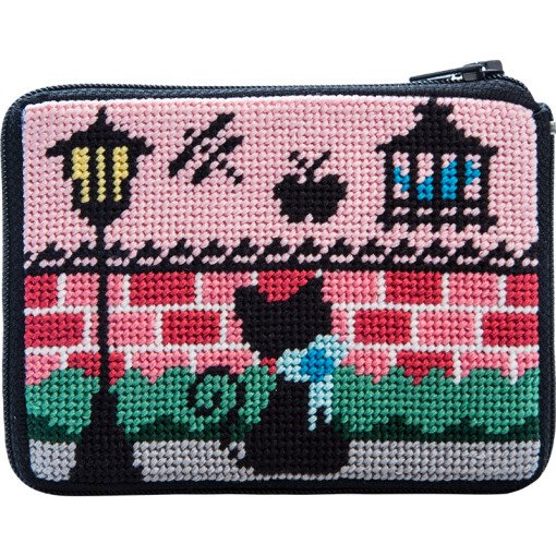 Stitch & Zip Coin Purse Kitty Kat