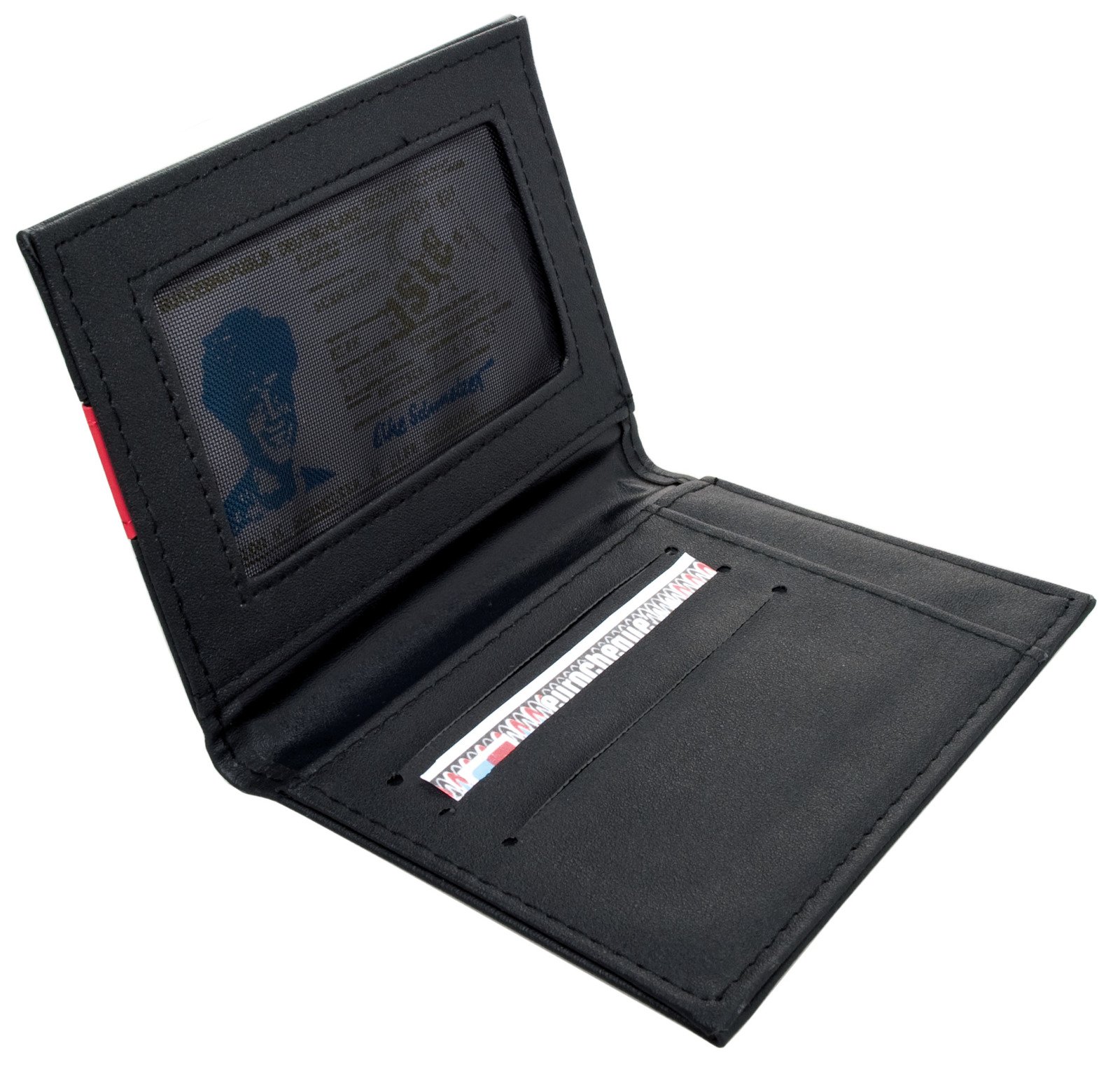 Yamaha Vintage Document Holder Wallet – Black/Red/White Leatherette, Collector Gift (5-120)