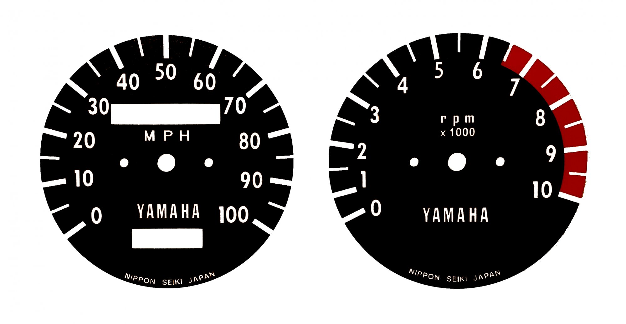1972 RT2 360 Gauge Face Decals MPH 5131