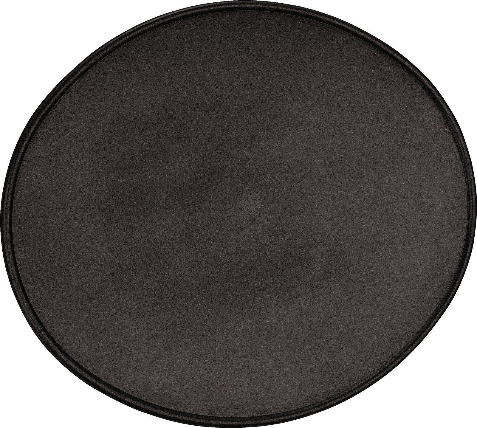 Universal Front Number Plate Vintage Oval Black 280x230mm (11x9