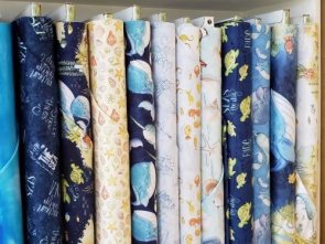 bee's st augustine beach is my happy place fabric