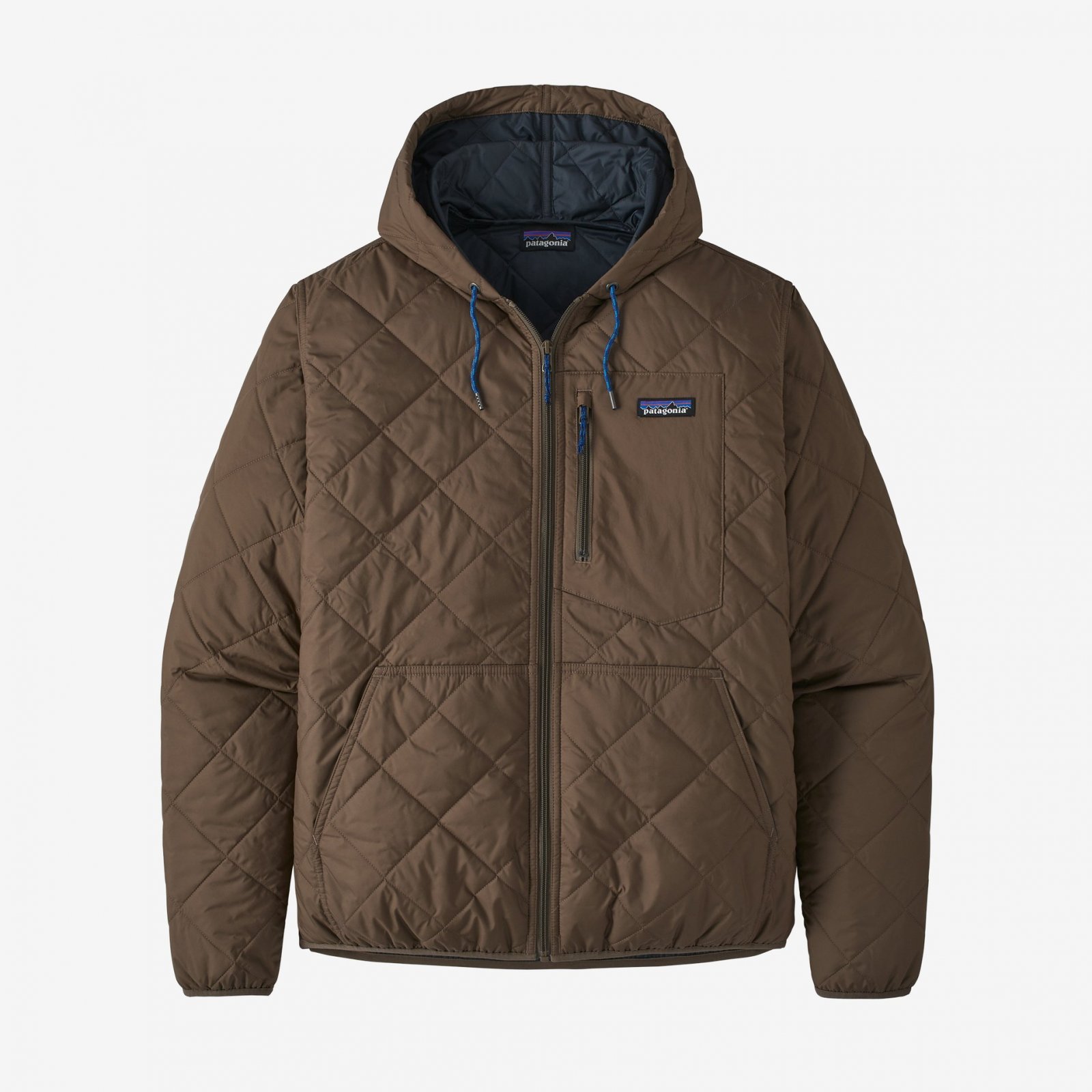 Patagonia Diamond Quilt Bomber Hoody Topsoil Brown - 194187581879