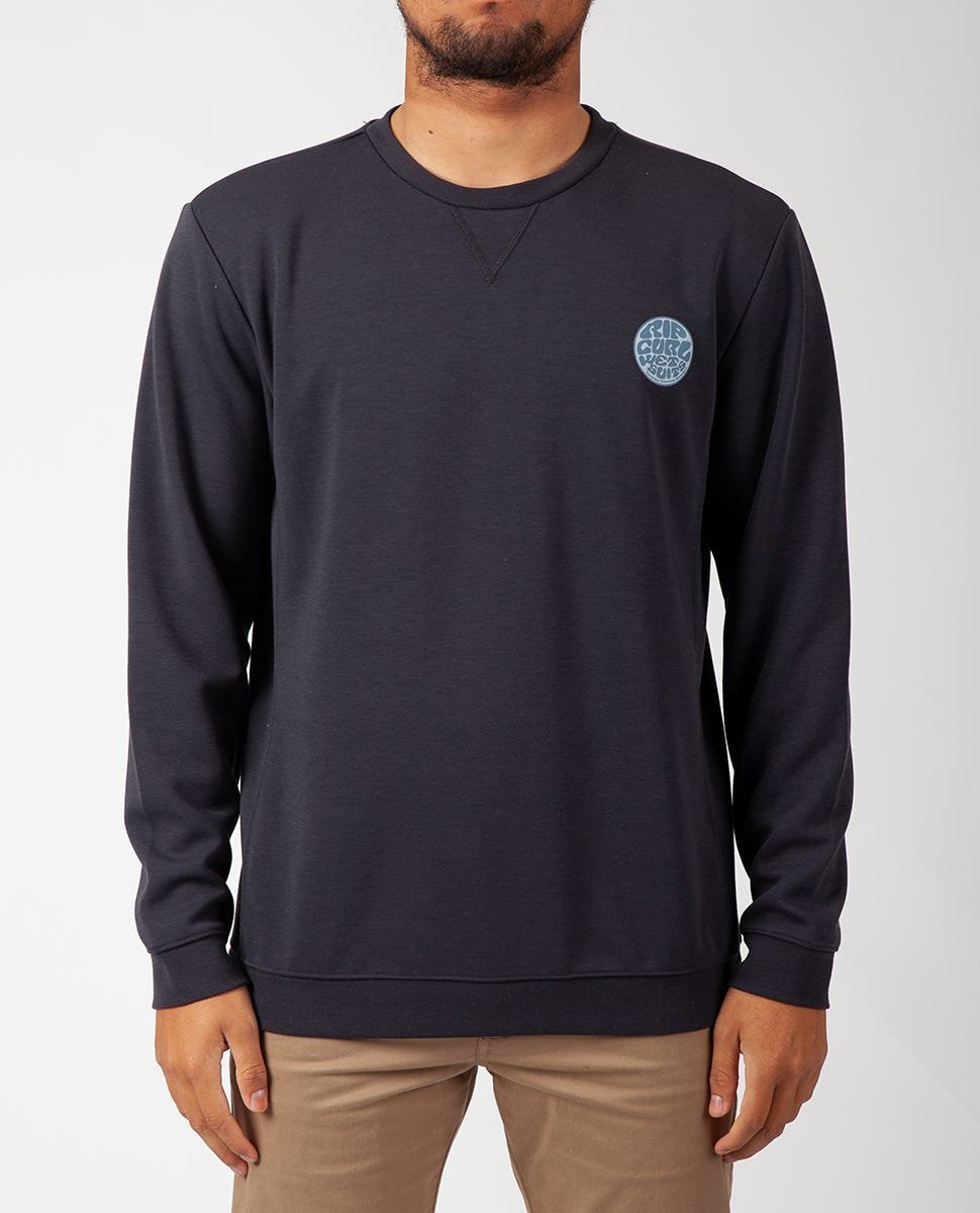 Rip Curl Palms Longsleeve Crew Black - 9349193835862