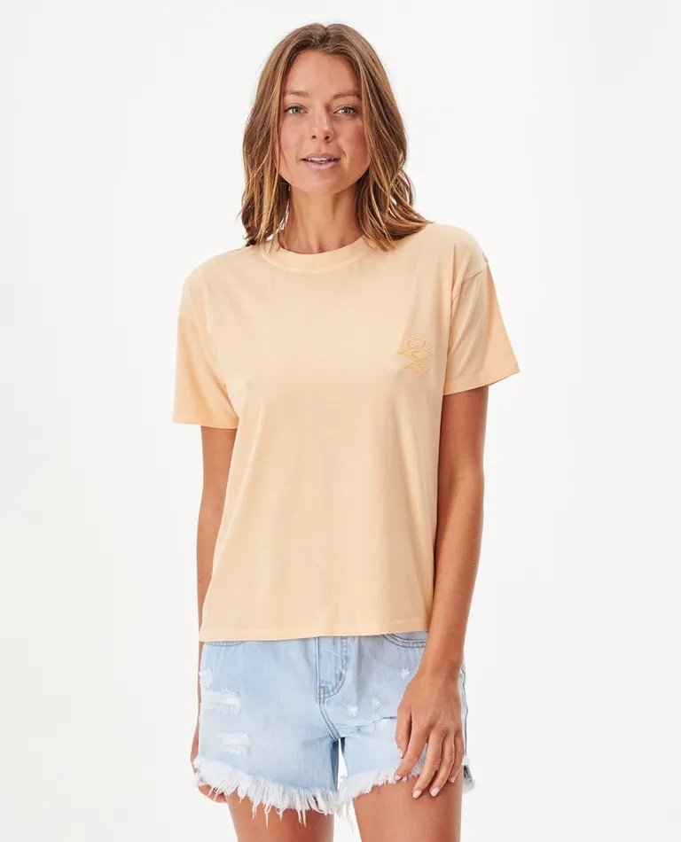 Rip Curl Search Icon Tee Apricot - 9354610912385