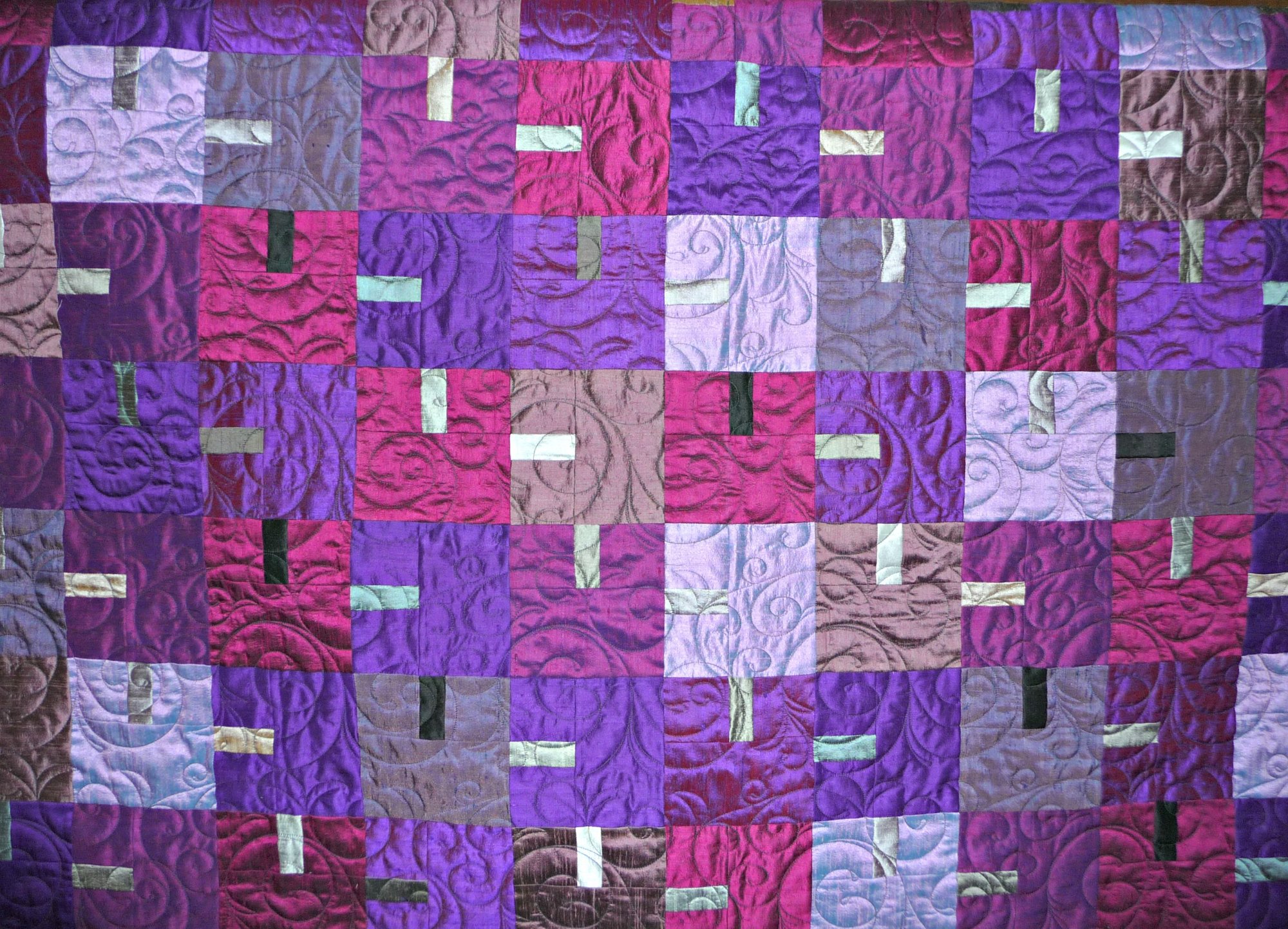Purple Silk Tempest Quilt Kit
