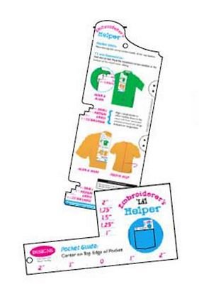 embroiderers helper template aid and lil helper pocket guide combo pocket guide template